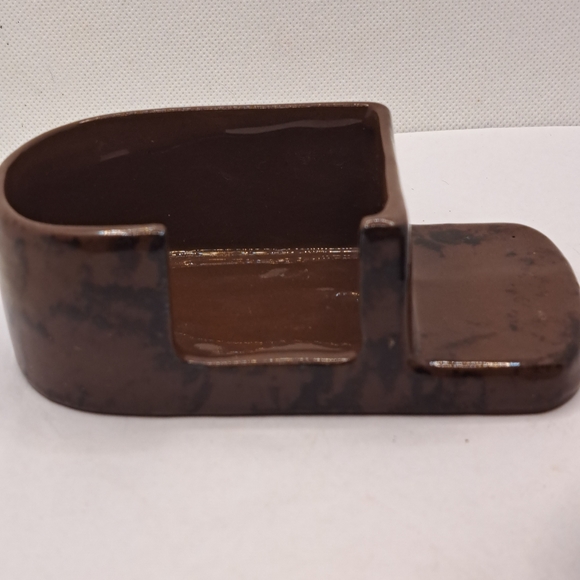 Ashtray Set Made in Occupied Japan Brown 4 ashtrays Vintage. - Picture 6 of 7